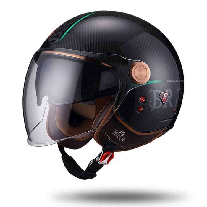 Casque Jet Black Rider Carbon Series