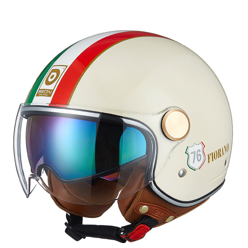 Casque Jet Vintage Icon Beon | Motorz Legacy