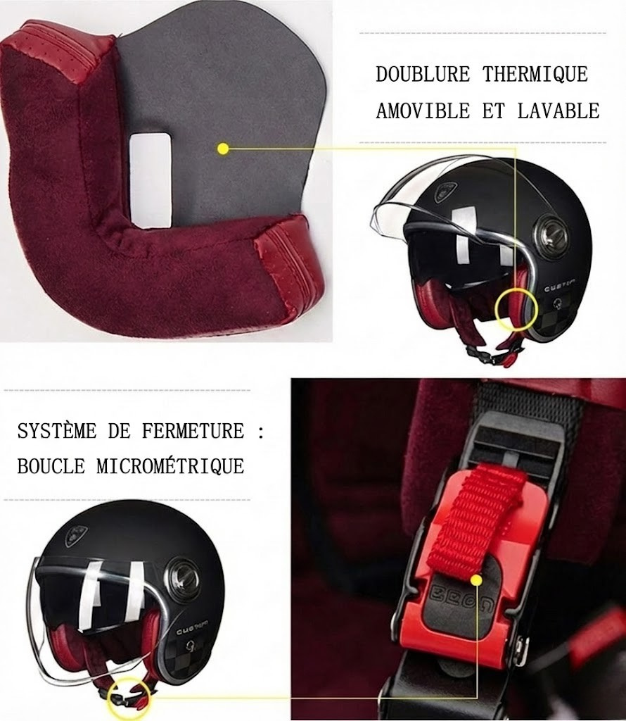 Casque Jet Vintage Legend Beon | Motorz Legacy