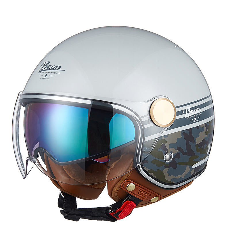 Casque Jet Vintage Icon Beon | Motorz Legacy