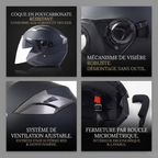 Casque Moto Jet Urbain "Aero" Double Écran | Motorz Legacy - 30