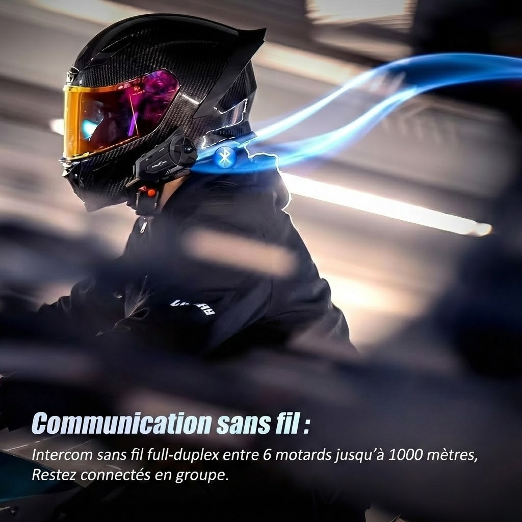 Intercom Moto FreedConn R1 Pro – Caméra 2K | Motorz Legacy