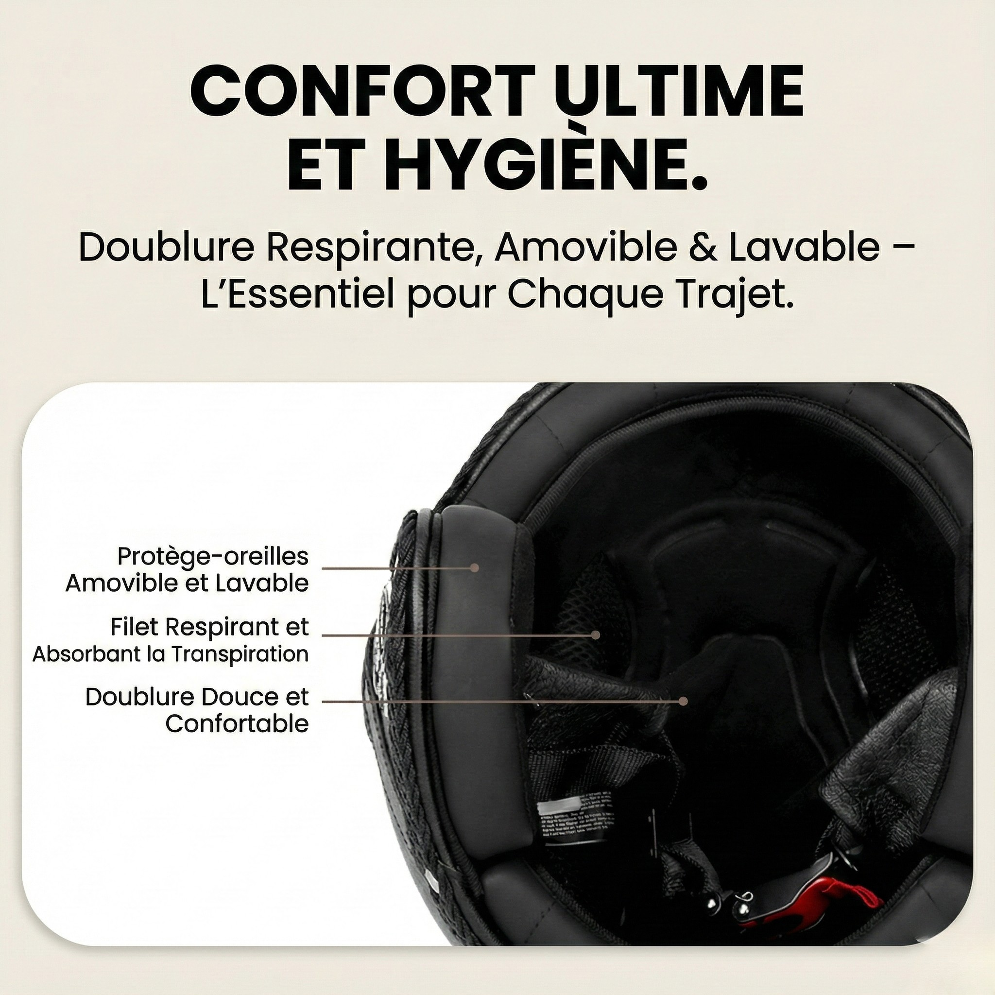 Casque Jet Vintage V-Retro Leather Edition | Motorz Legacy