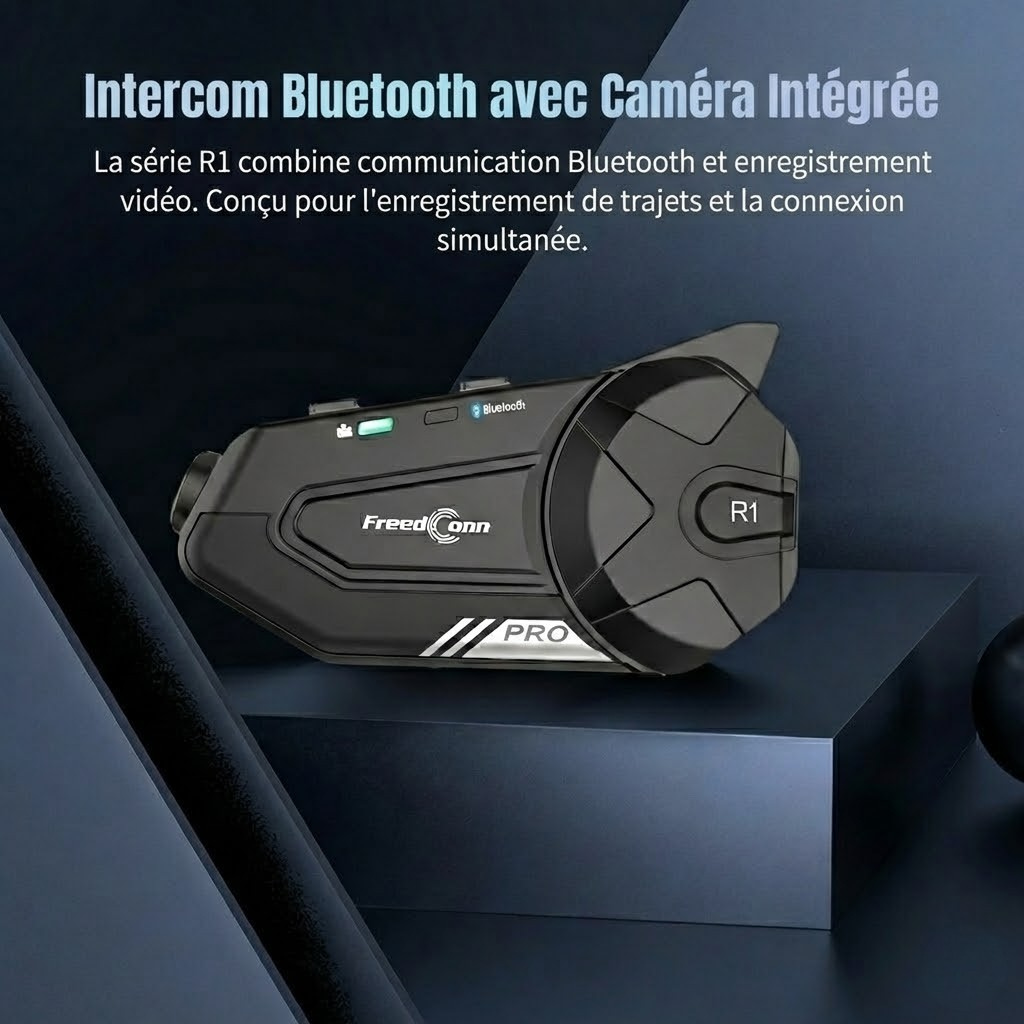 Intercom Moto FreedConn R1 Pro – Caméra 2K | Motorz Legacy