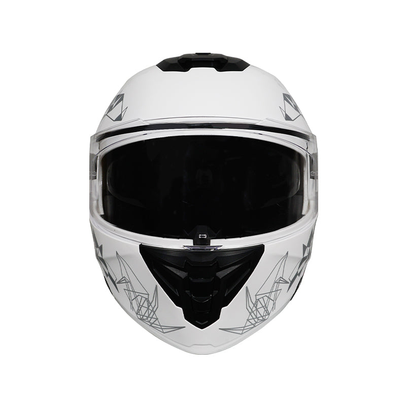 Casque Modulable Storm-GT White Origami | Motorz Legacy
