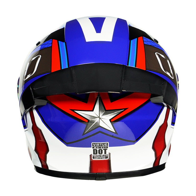 Casque Intégral Virtue Captain America Édition | Motorz Legacy
