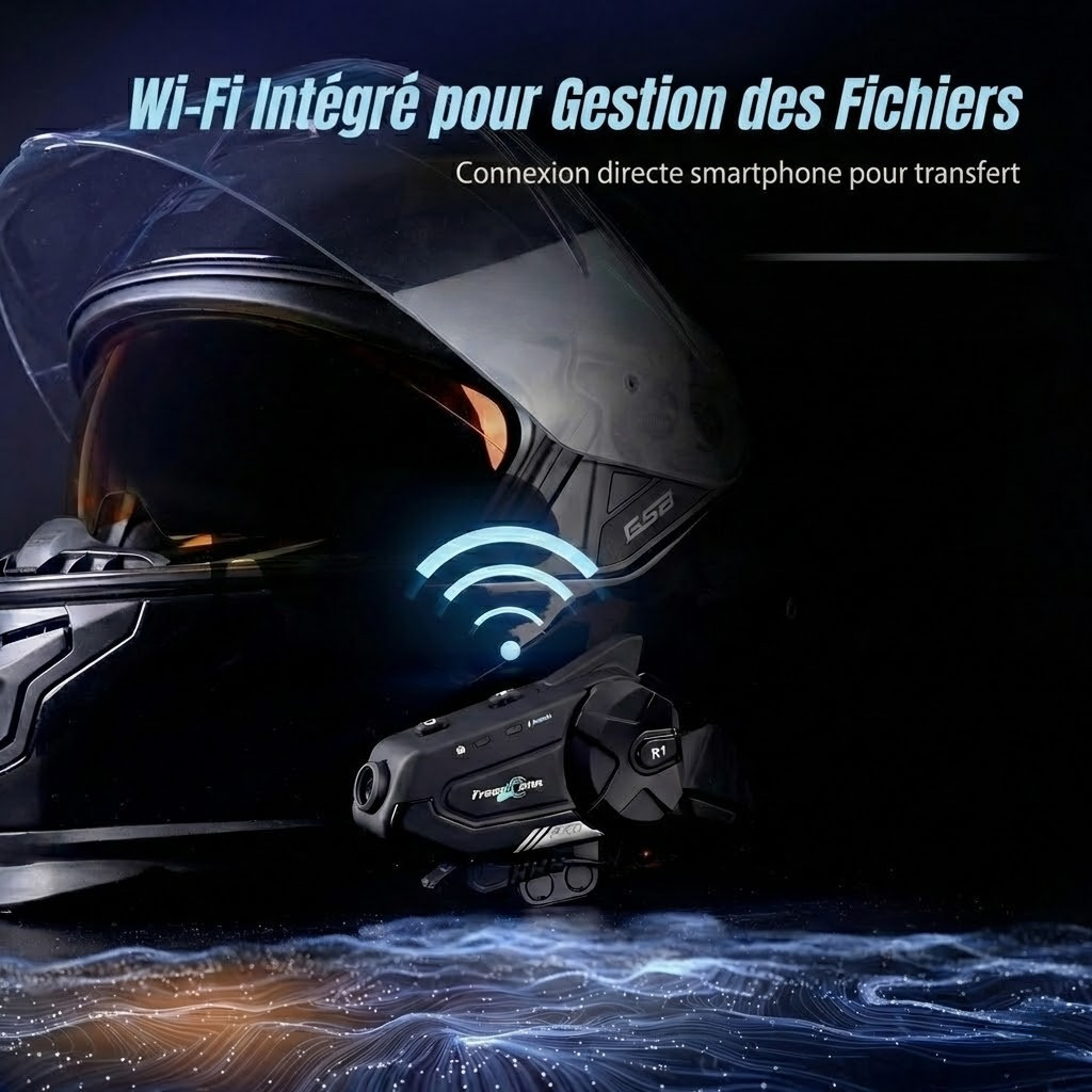 Intercom Moto FreedConn R1 Pro – Caméra 2K | Motorz Legacy
