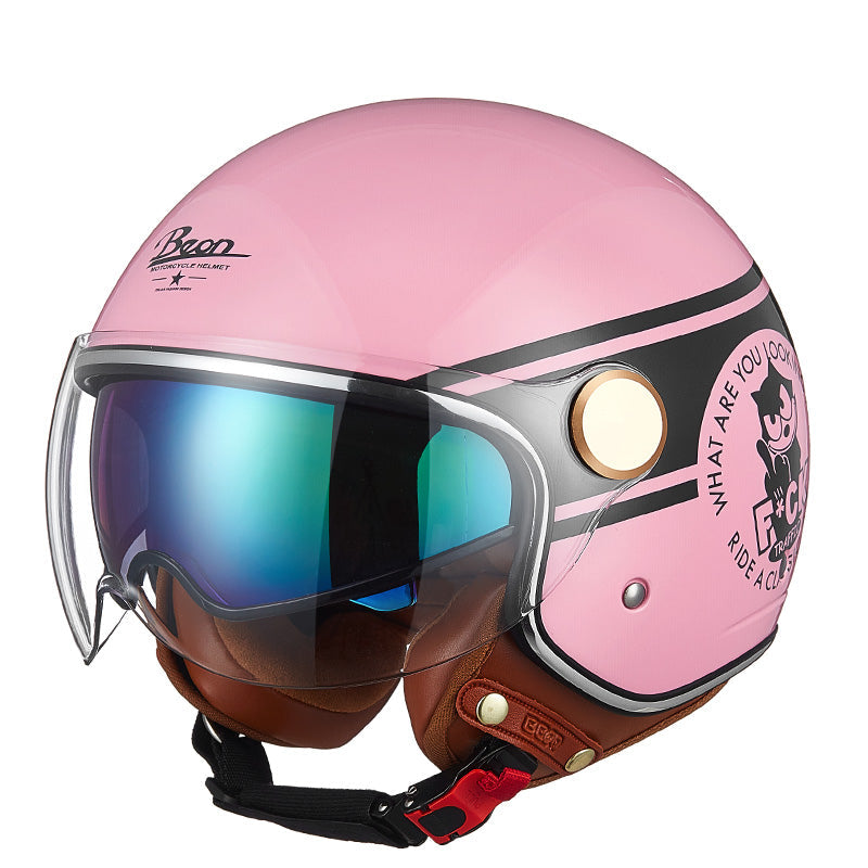 Casque Jet Vintage Icon Beon | Motorz Legacy