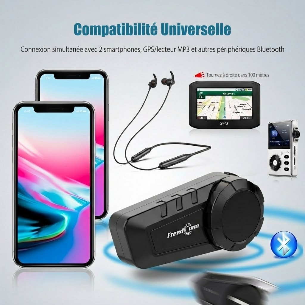 Intercom Moto KY Pro FreedConn - détail