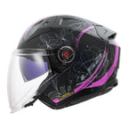 Casque Jet LS2 Infinity II Spring Noir Rose (OF603) | Motorz Legacy - 2