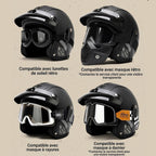 Casque Jet Vintage V-Retro Leather Edition | Motorz Legacy - 18
