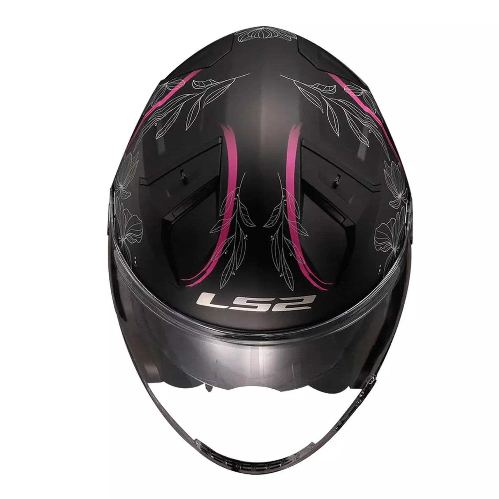 Casque Jet LS2 Infinity II Spring Noir Rose (OF603) | Motorz Legacy