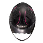 Casque Jet LS2 Infinity II Spring Noir Rose (OF603) | Motorz Legacy - 5
