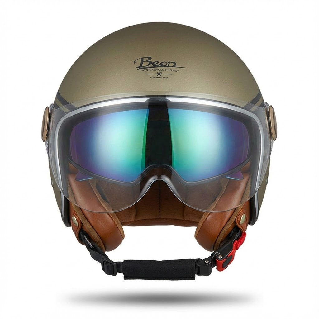 Casque Jet Vintage Icon Beon | Motorz Legacy