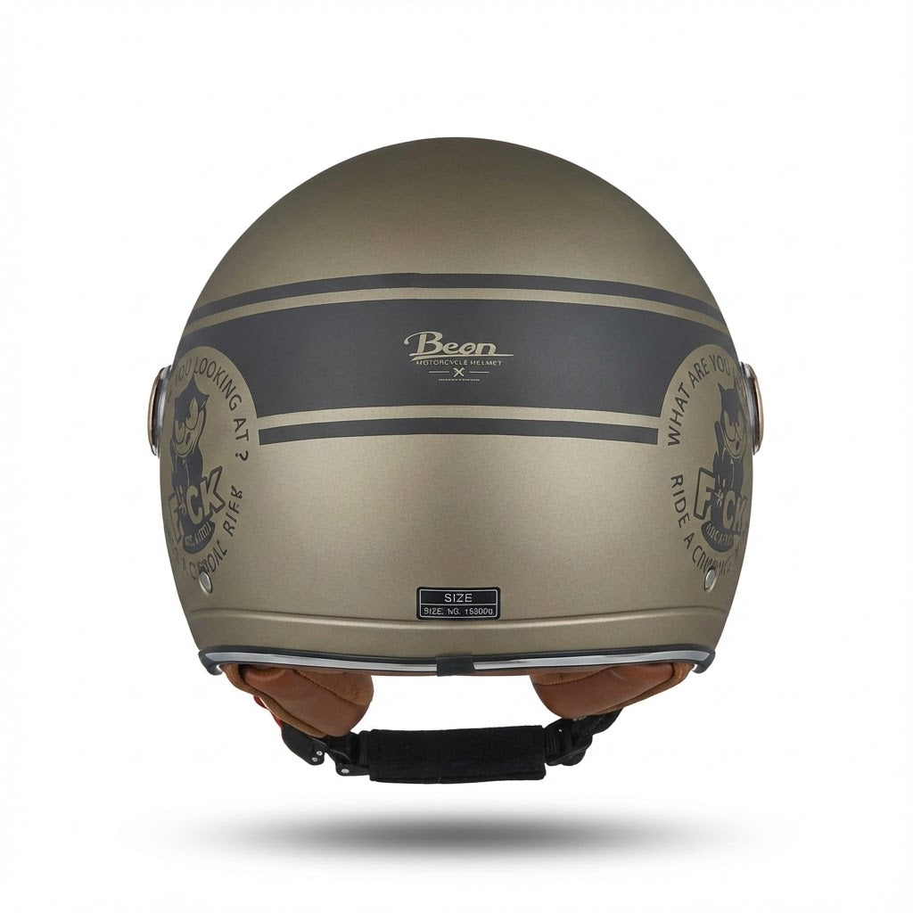 Casque Jet Vintage Icon Beon | Motorz Legacy