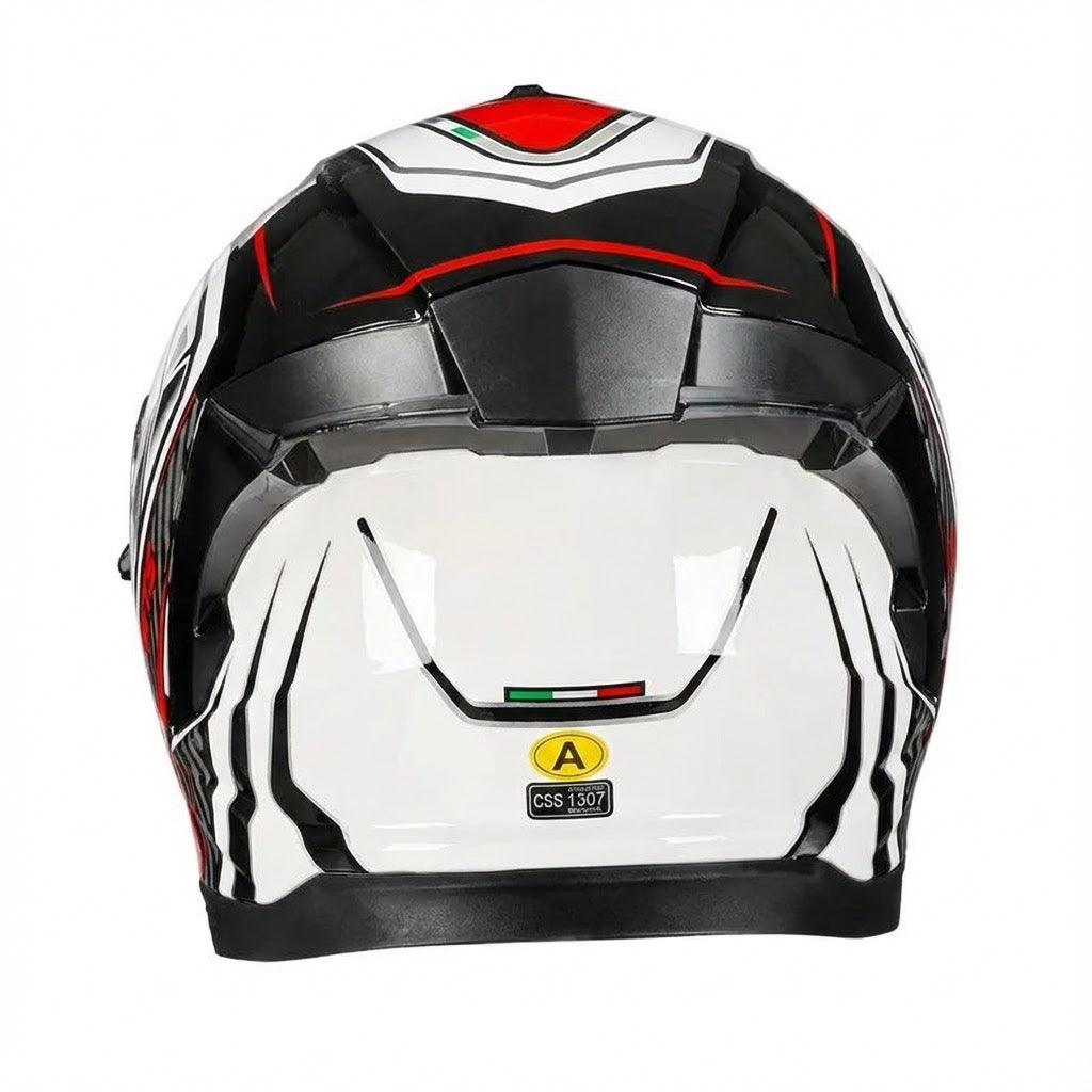 Casque Intégral Steel Red QIKE | Motorz Legacy