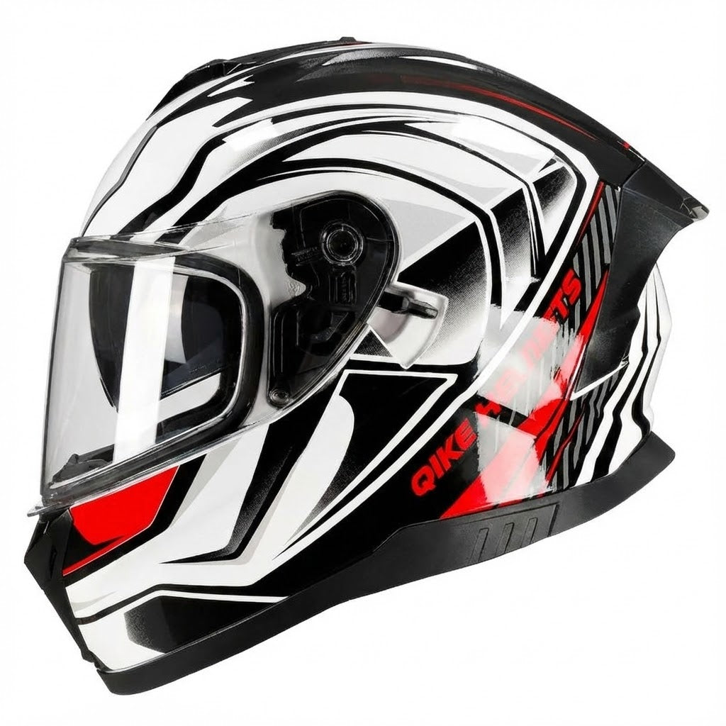 Casque Intégral Steel Red QIKE | Motorz Legacy
