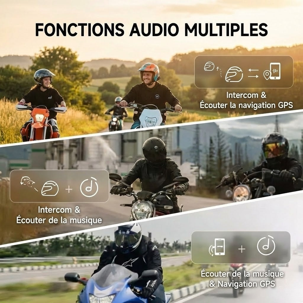 Intercom Moto FreedConn R1 Pro – Caméra 2K | Motorz Legacy
